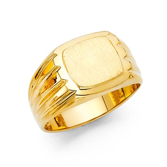 14K Yellow Gold Men's Ring